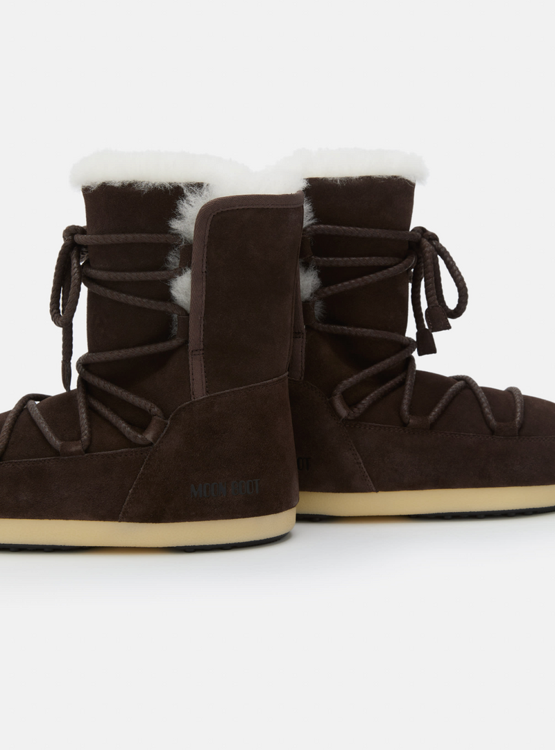 EVX DARK BROWN SUEDE & SHEARLING BOOTS