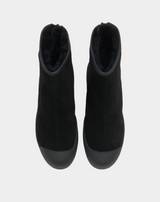 Bally Curling Bootie in Black Suede