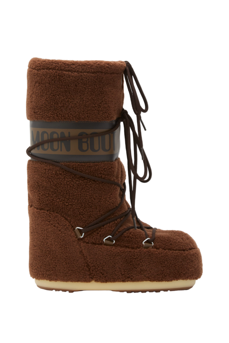 ICON BROWN FLEECE BOOTS
