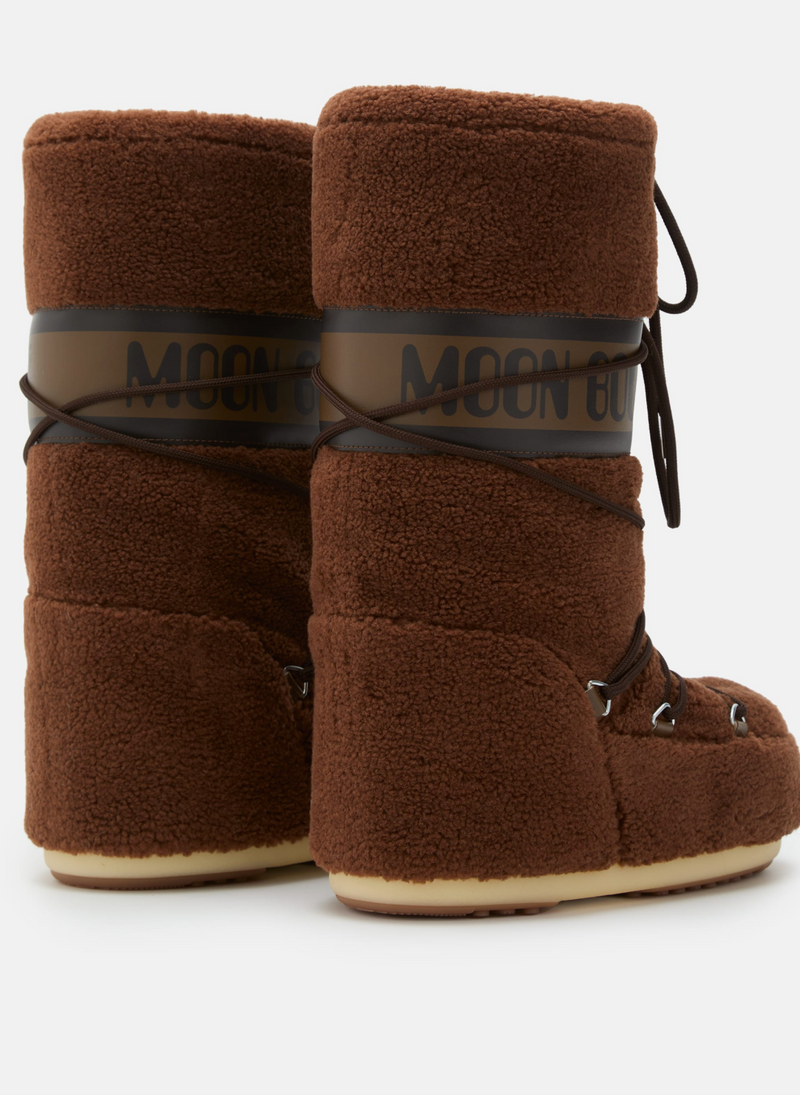 ICON BROWN FLEECE BOOTS