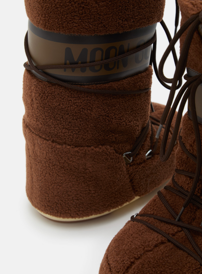 ICON BROWN FLEECE BOOTS
