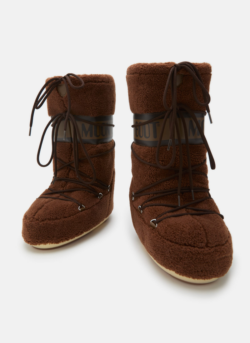 ICON BROWN FLEECE BOOTS