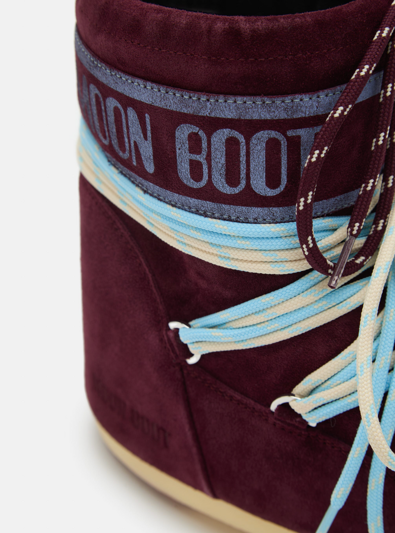 ICON LOW BURGUNDY SUEDE BOOTS