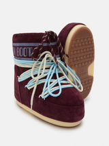 ICON LOW BURGUNDY SUEDE BOOTS