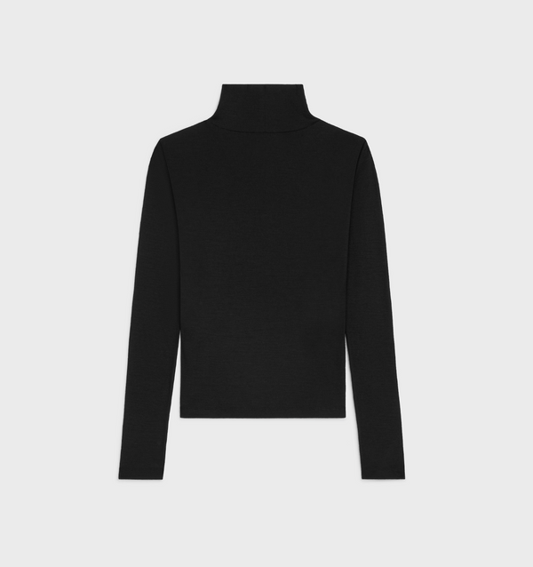 TURTLENECK TOP IN WOOL JERSEY
