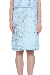 KNEE-LENGTH KNITTED SKIRT