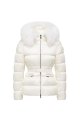 Boed Hooded Shearling-Trimmed Short Down Jacket