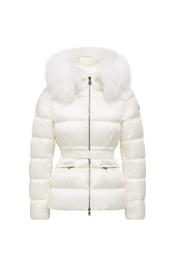 Boed Hooded Shearling-Trimmed Short Down Jacket