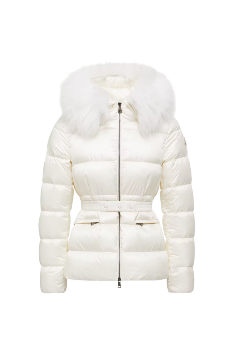 Boed Hooded Shearling-Trimmed Short Down Jacket
