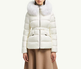 Boed Hooded Shearling-Trimmed Short Down Jacket