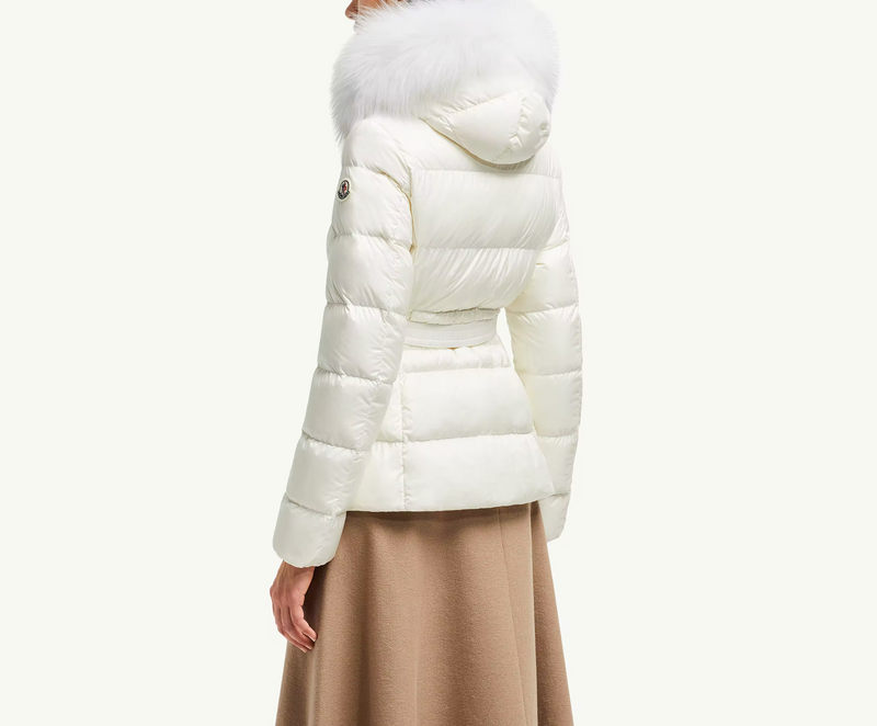 Boed Hooded Shearling-Trimmed Short Down Jacket