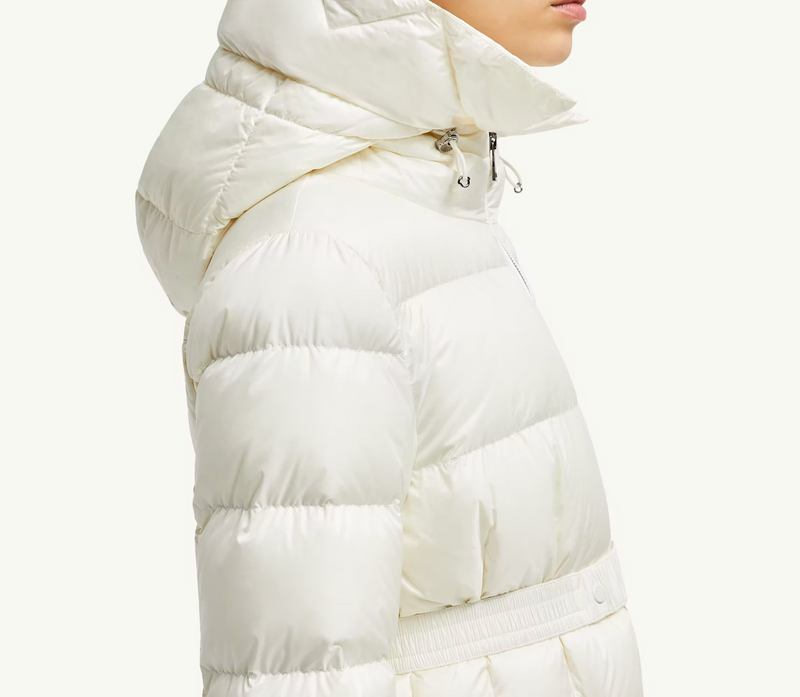 Boed Hooded Shearling-Trimmed Short Down Jacket
