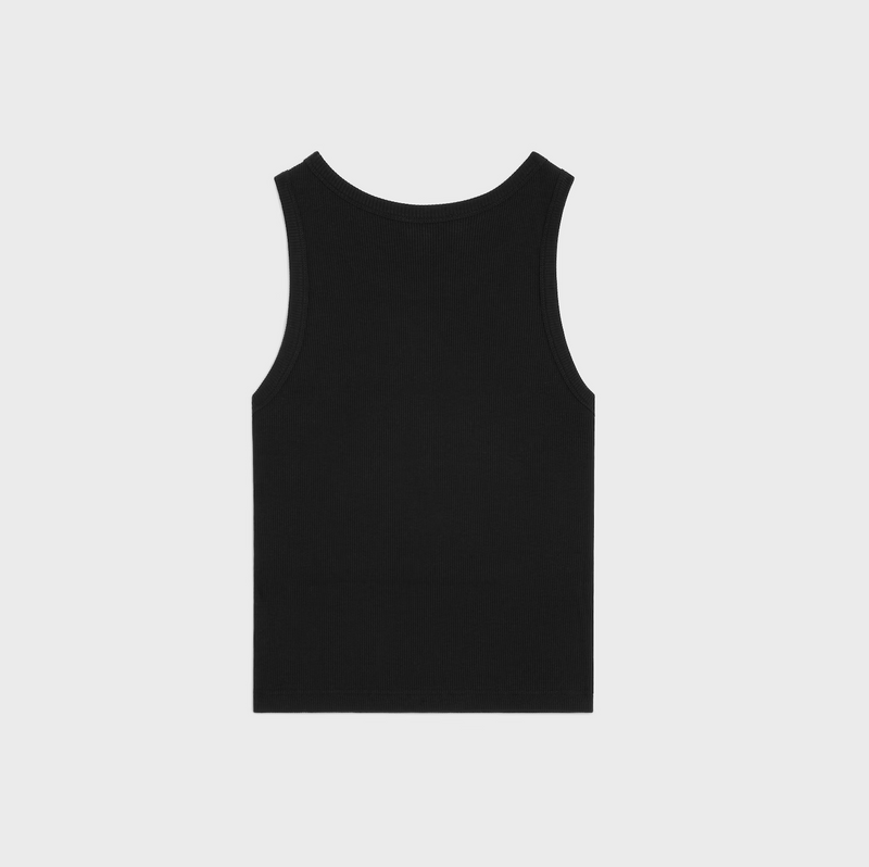 TRIOMPHE TANK TOP IN RIBBED COTTON