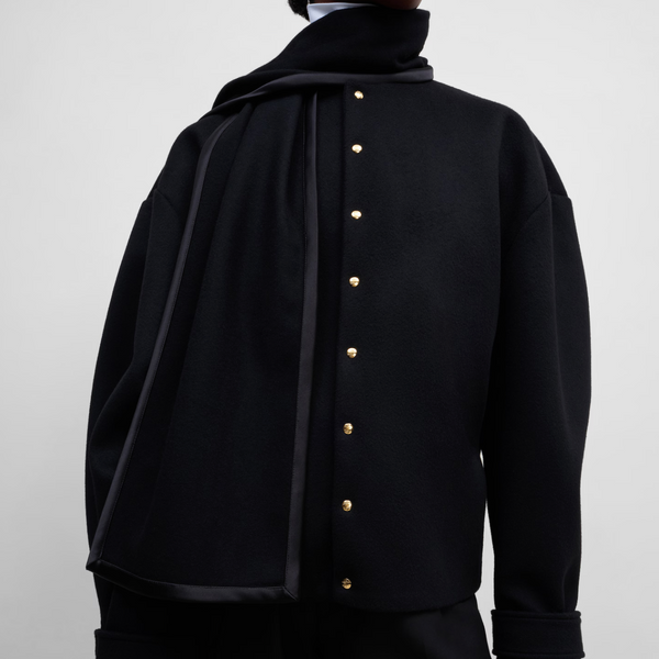 SCARF JACKET IN WOOL CLOTH