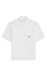 MOCK NECK T-SHIRT IN COTTON JERSEY