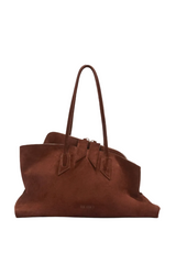 ''LA PASSEGGIATA MEDIUM'' LIGHT CHOCOLATE TOP HANDLE