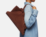 ''LA PASSEGGIATA MEDIUM'' LIGHT CHOCOLATE TOP HANDLE