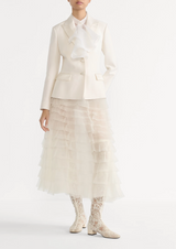 Mid-Length Ruffled Skirt