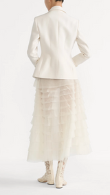 Mid-Length Ruffled Skirt