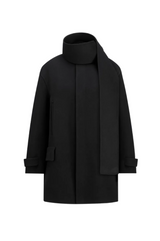 Coat with Scarf Collar