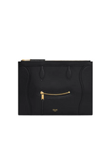 MEDIUM POUCH IN GLOSSY CALFSKIN