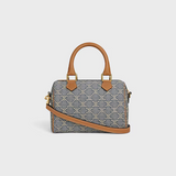 SMALL BOSTON IN TRIOMPHE JACQUARD AND CALFSKIN