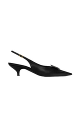 SIGNATURE - SLINGBACK WITH LABEL IN LAMBSKIN
