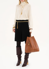 LARGE CHLOÉ SPIN TOTE BAG IN GRAINED LEATHER