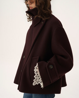 OVERSIZED SHORT COAT IN WOOL