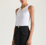 Slim fit tank top in cotton with Givenchy Paris print