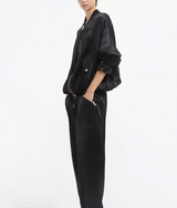 Sports Bomber in Silk Charmeuse