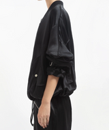 Sports Bomber in Silk Charmeuse