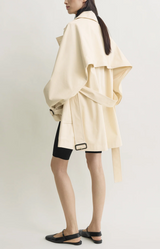 Washed cotton trench stone