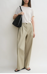 Relaxed chino trousers desert