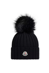 Wool Beanie with Pom Pom