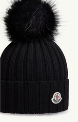 Wool Beanie with Pom Pom