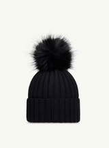 Wool Beanie with Pom Pom