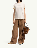 Embroidered Tonal Logo Cotton T-Shirt