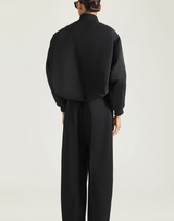 Cropped Cocoon bomber in nylon