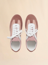 Pink leather and suede Softy Soccer sneaker