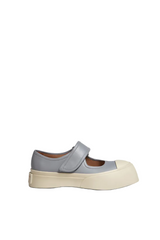Grey leather Mary Jane sneaker