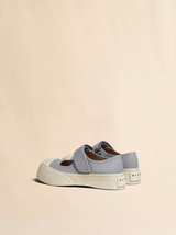 Grey leather Mary Jane sneaker