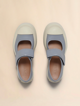 Grey leather Mary Jane sneaker