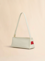 Cream leather Museo baguette bag