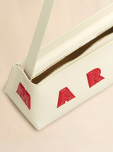 Cream leather Museo baguette bag