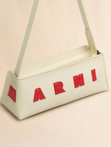 Cream leather Museo baguette bag