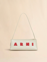 Cream leather Museo baguette bag