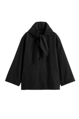 Technical scarf jacket black