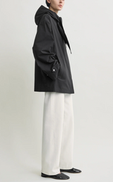 Technical scarf jacket black