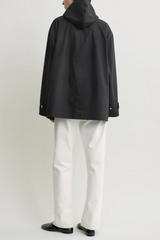 Technical scarf jacket black